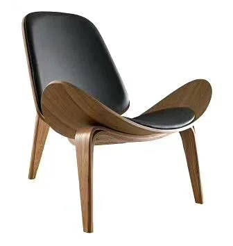 Wooden Lounge Cushion Chair