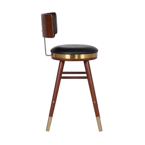 leatherite high bar stool side