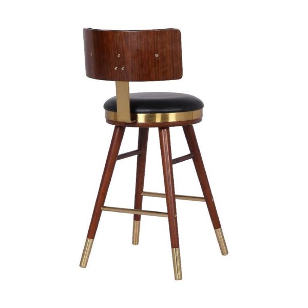Wooden high counter stool back