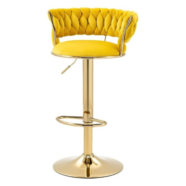 Yellow Gold Plated High Bar Stool