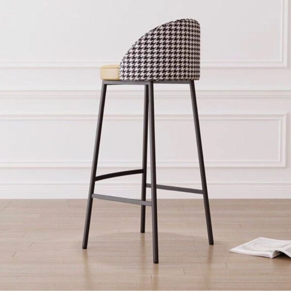 Ergonomic Zebra Strip bar stool