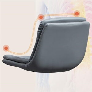 Ergonomic back of high counter bar stool