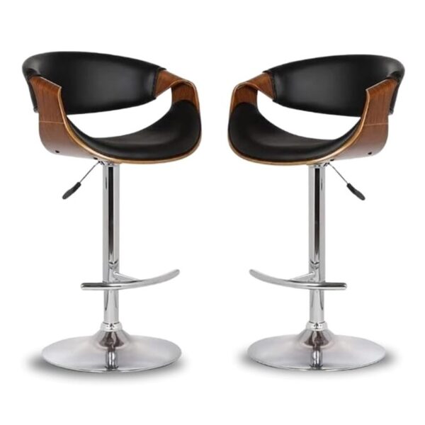 Imported leather high counter bar stool