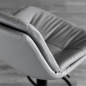 Leather seat high bar stool