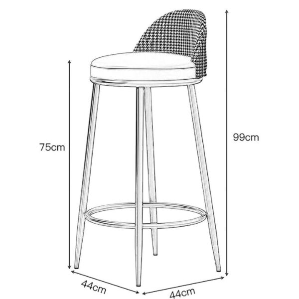 dimension zebra strip high counter stool
