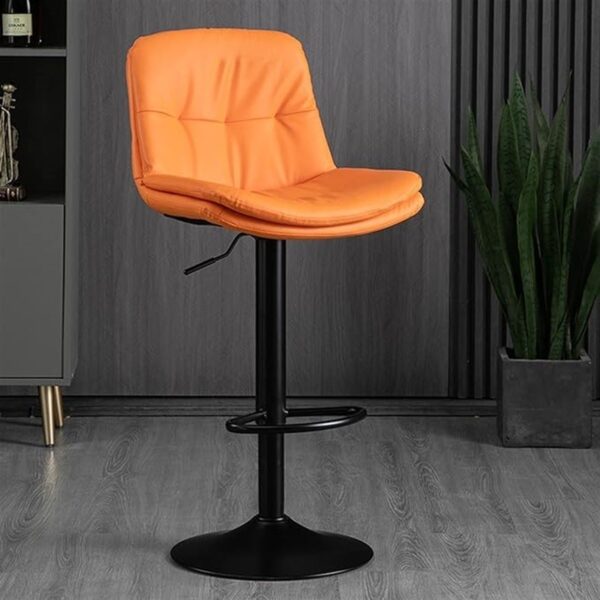 orange most confortable high counter bar stool