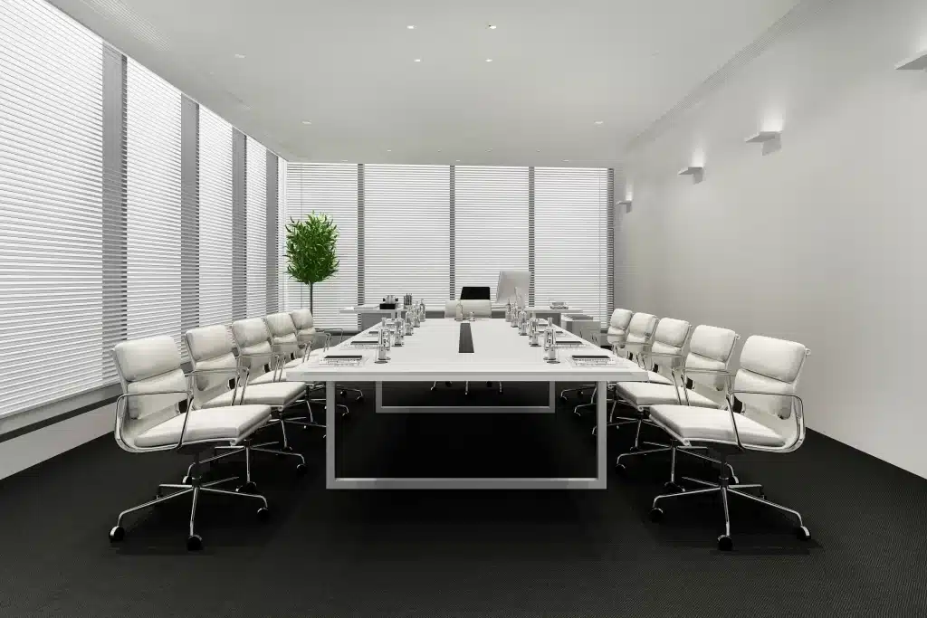 business meeting room high rise office building