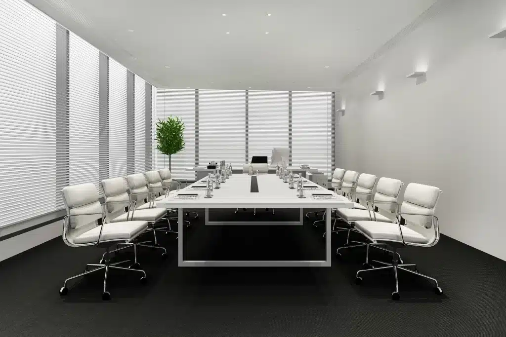 business meeting room high rise office building scaled