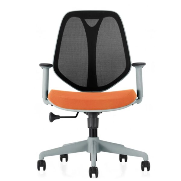Ergonomic dora chair front orange colour