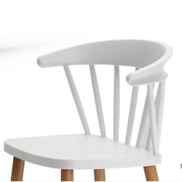 White Wave cafeteria chair