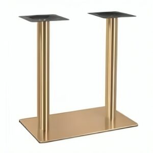 Golden Plated Double Leg Center Table Frame