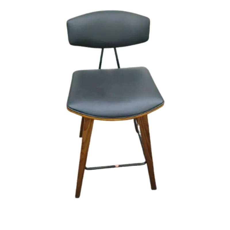 High Wooden Legs Bar Stool