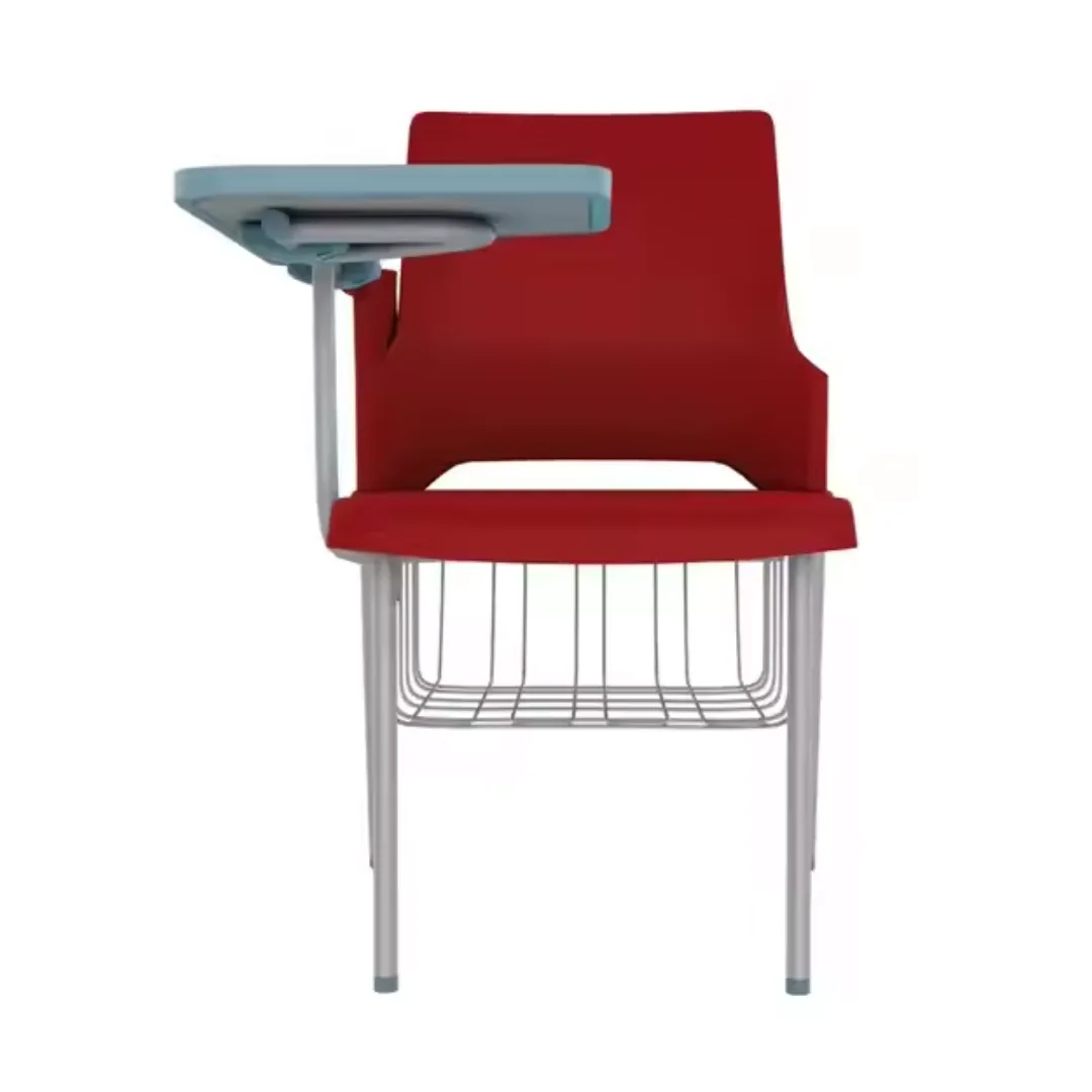 Writing Pad Chair for Training Institute with Storage