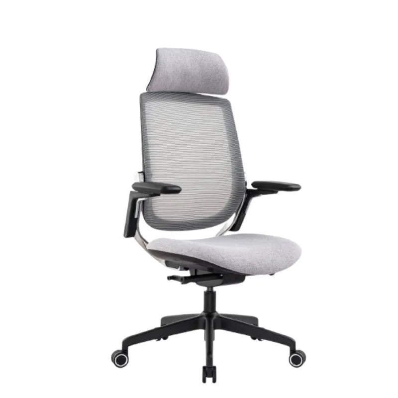 Aesthetic Mesh Ergonomic Office Chair With Adjustable Armrest And Headrest