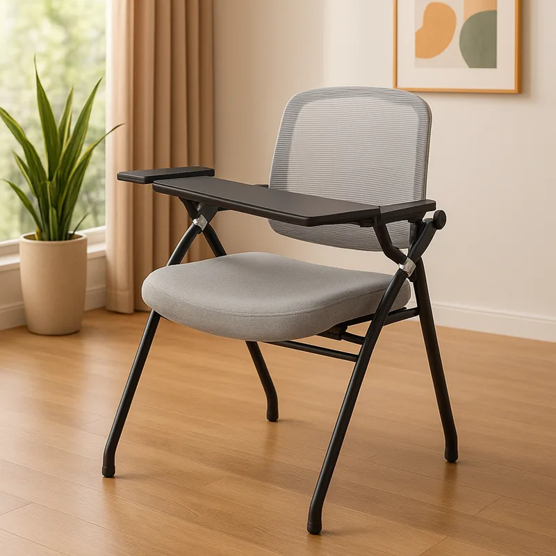 Modern Folding Study Chair with Writing Pad