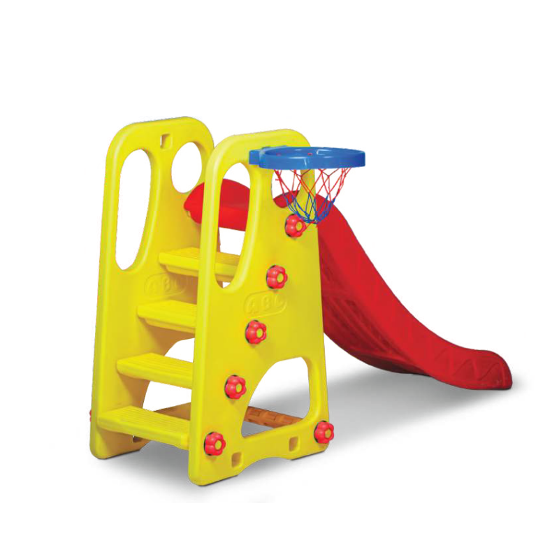 slide with basket ball