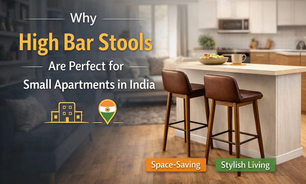 Why High Bar Stools Are Perfect for Small Apartments in India