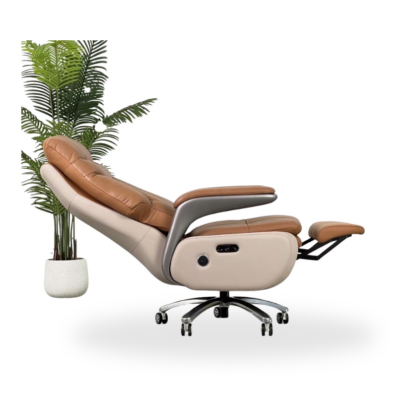 Premium Leather Finish Electric Recliner Chair