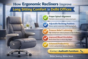 How Ergonomic Recliners Improve Long-Term Sitting Comfort in Delhi Offices
