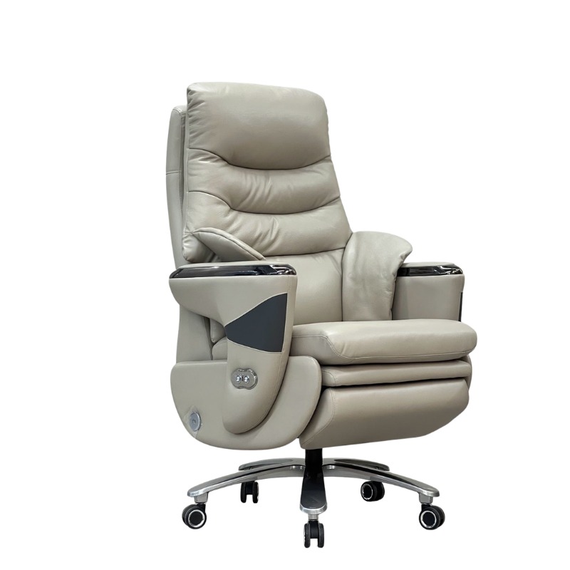 Genuine Leather Luxury Office Recliner Chair 2 Genuine Leather Luxury Office Recliner Chair - Image 2