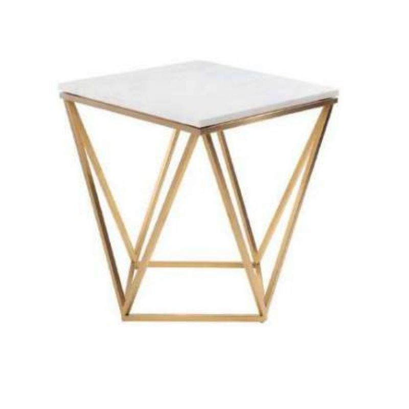 Aadinath Furniture - Best Online Furniture Store in India 22 Modern Square Side Table With Marble Top