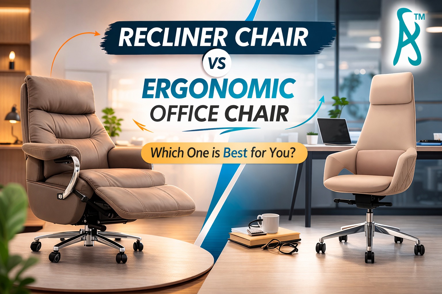 Recliner chair vs ergonomic office chair