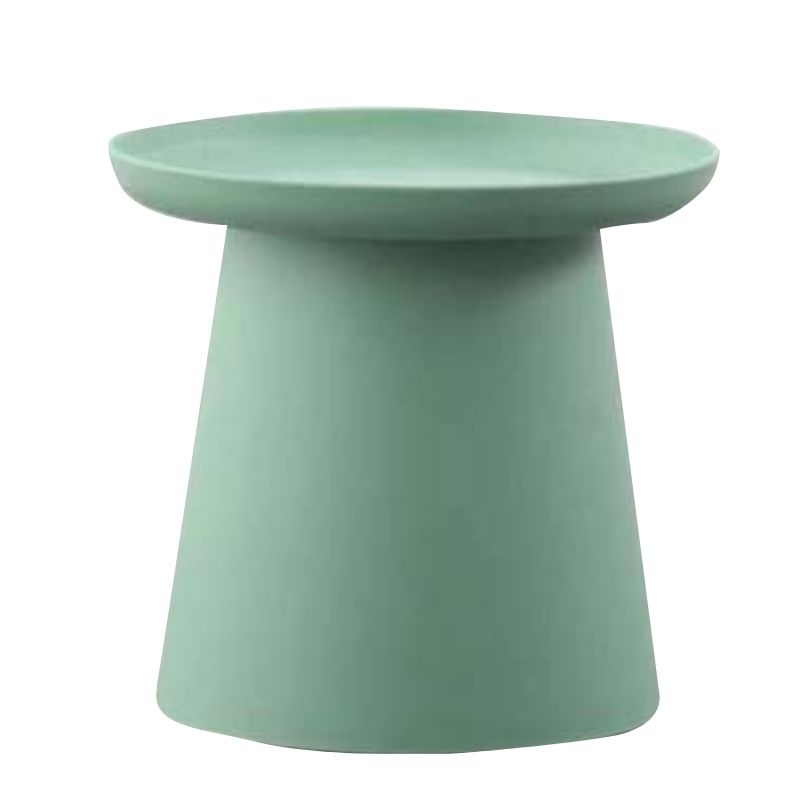 Green Polypropylene Round Coffee Table For Balcony
