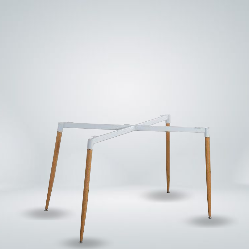 Aadinath Furniture - Best Online Furniture Store in India 25 Modern Dining Table Base for 4–6 Seater with Wooden Legs