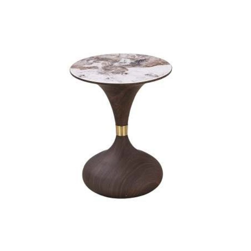 Wooden Base Luxury Side Table For Bedroom