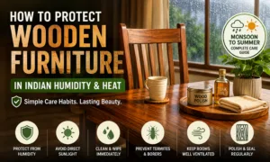 How to Protect Wooden Furniture in Indian Humidity and Heat